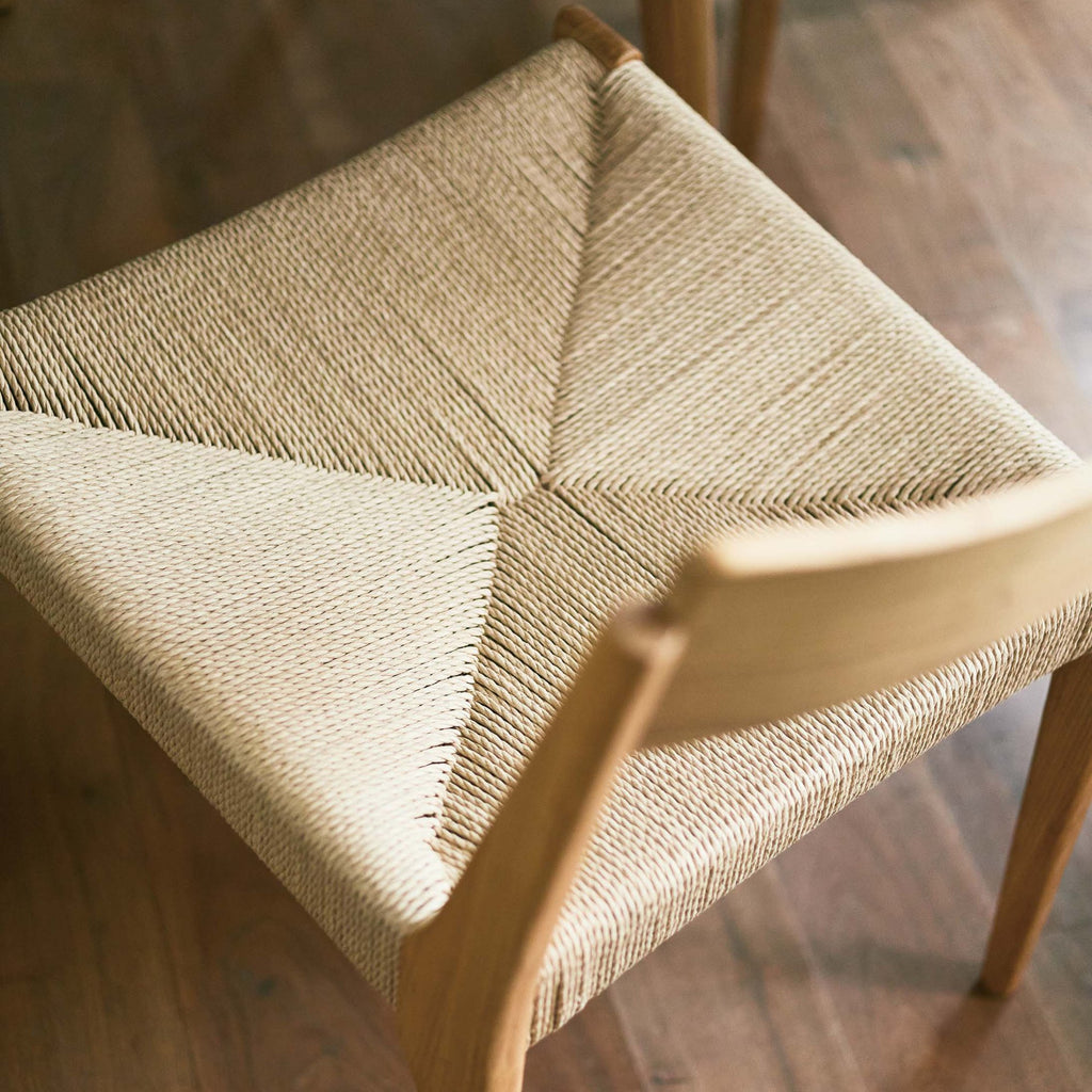 ダイニングチェア 単品 完成品 ペーパーコード 椅子 木製 天然木 北欧 1脚