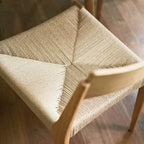 ダイニングチェア 単品 完成品 ペーパーコード 椅子 木製 天然木 北欧 1脚