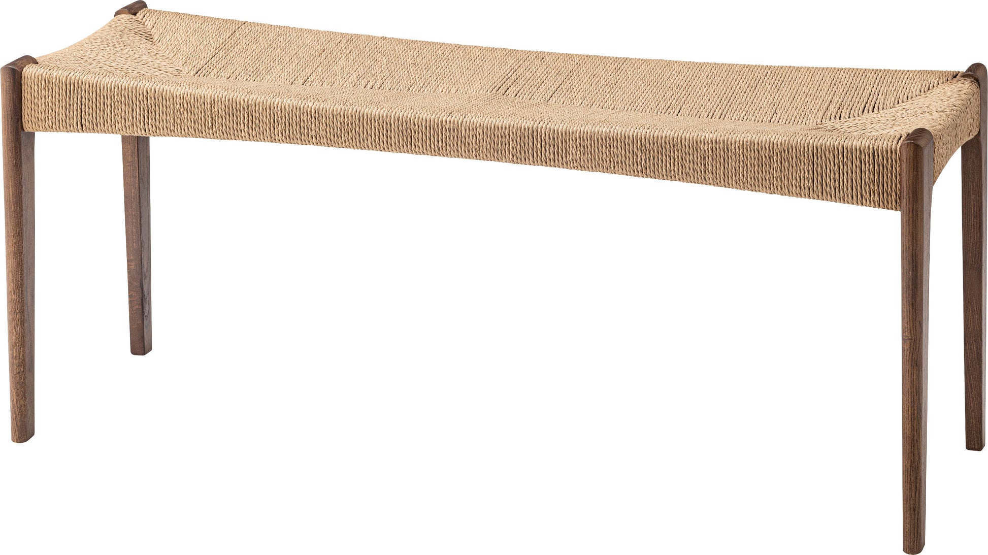 ダイニングベンチ 単品 完成品 木製 天然木 ベンチチェア チェア 椅子 イス 幅100 幅110 ペーパーコード　