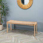 ダイニングベンチ 単品 完成品 木製 天然木 ベンチチェア チェア 椅子 イス 幅100 幅110 ペーパーコード　