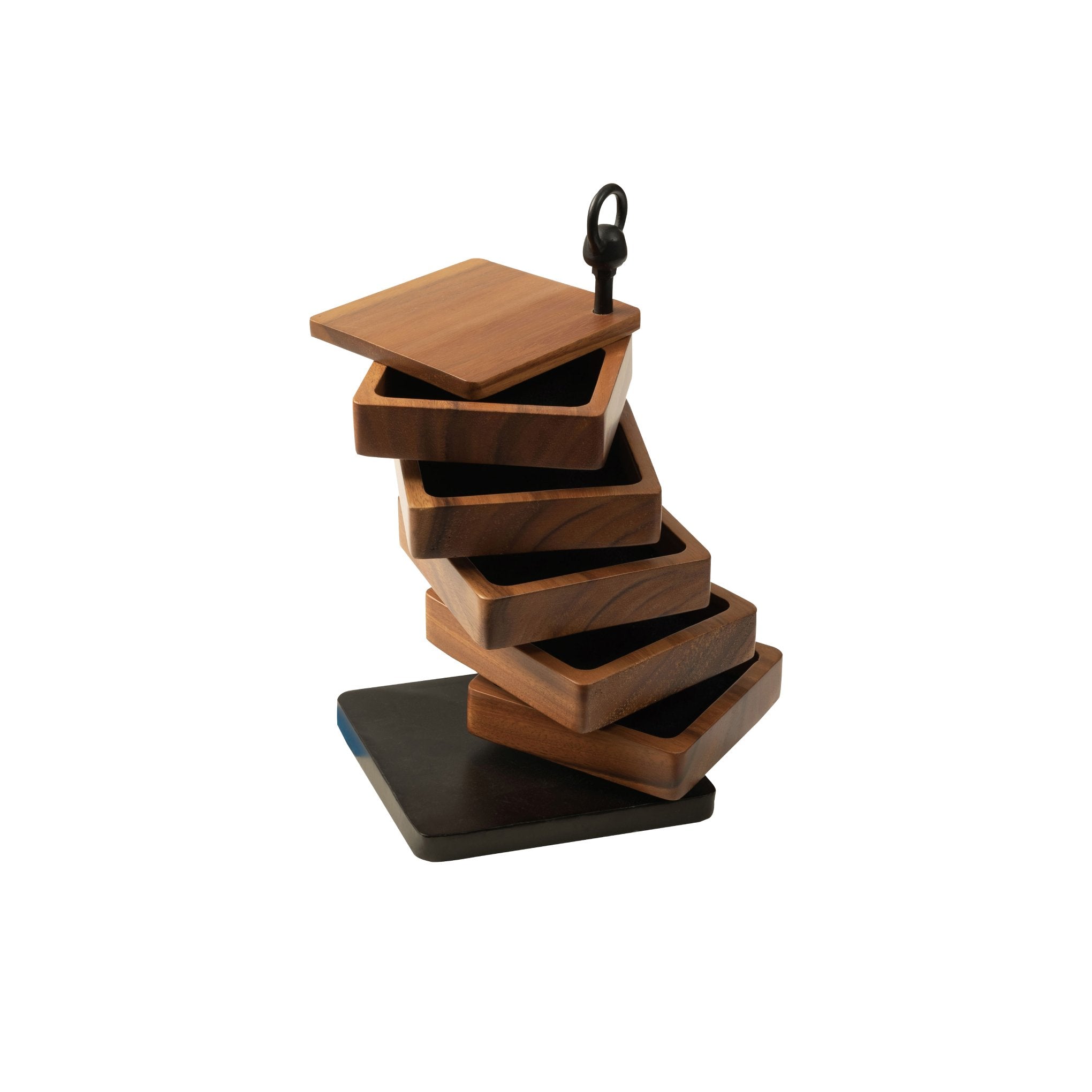 アクセサリーケース 小物入れ 小物収納 雑貨入れ 天然木 回転式 収納ケース アクセサリーケース