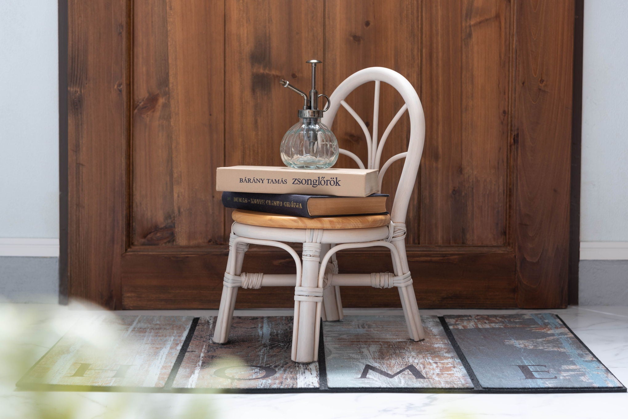 プランター チェア型 完成品 ミニチュア 幅23 奥行き27 ミニチュアプランター 観葉植物 ラタン 天然木 コンパクト 省スペース アンティーク