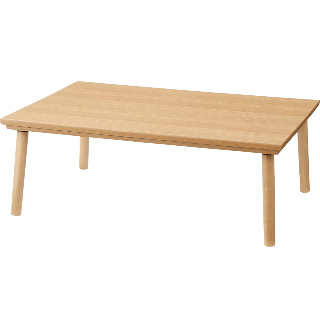 こたつテーブル 1人 2人 3人 幅105cm フラットヒーター 長方形 角型 ロータイプ 天然木 高級感 高見え