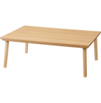 こたつテーブル 1人 2人 3人 幅105cm フラットヒーター 長方形 角型 ロータイプ 天然木 高級感 高見え