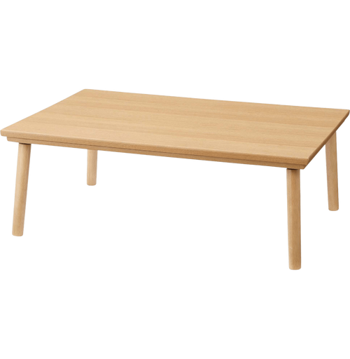 こたつテーブル 1人 2人 3人 幅105cm フラットヒーター 長方形 角型 ロータイプ 天然木 高級感 高見え