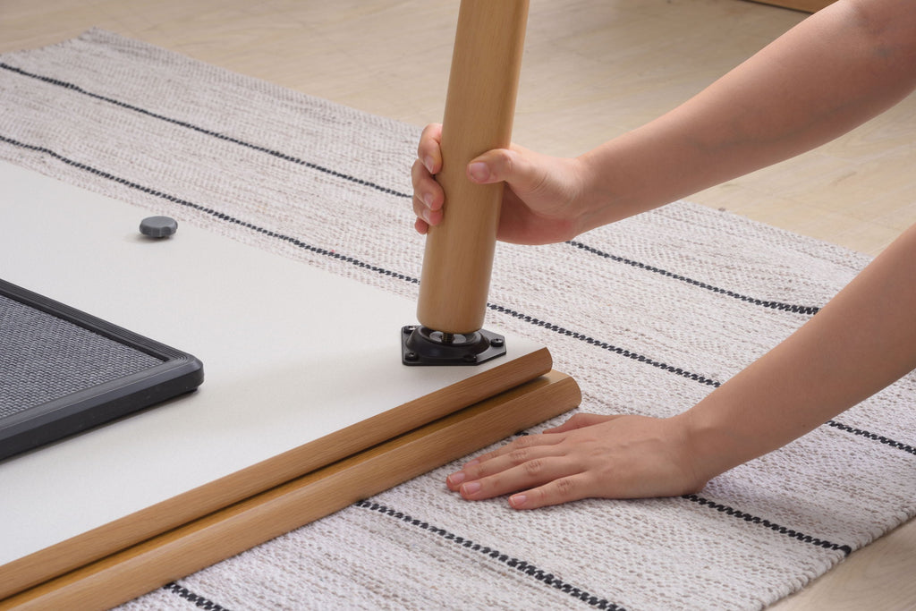 こたつテーブル 1人 2人 3人 幅105cm フラットヒーター 長方形 角型 ロータイプ 天然木 高級感 高見え