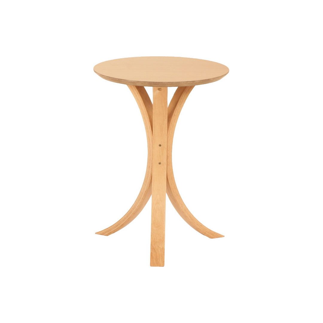 サイドテーブル 北欧 丸型 円形 幅40 ミニテーブル ナイトテーブル 天然木 木製 ベッド横