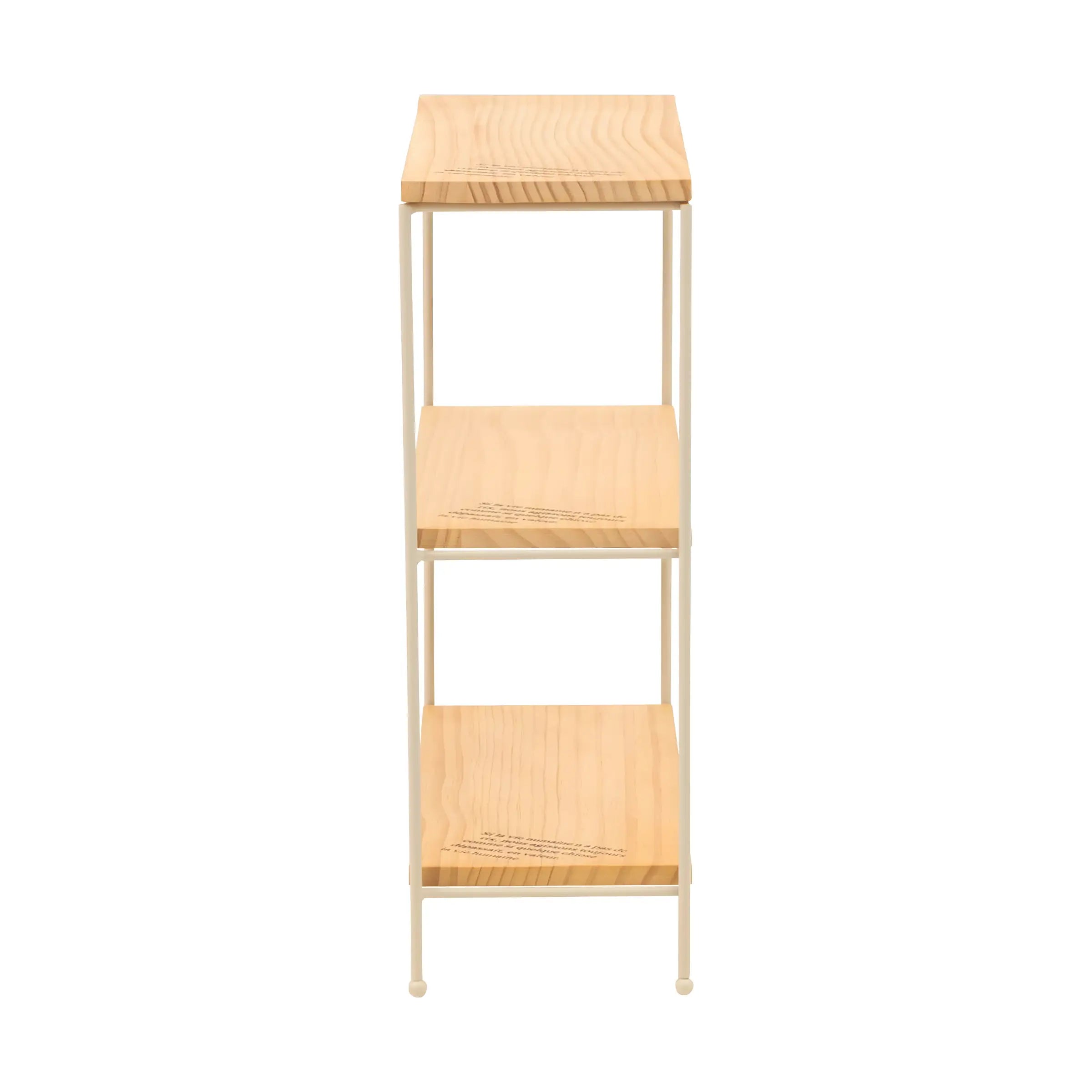 ミニ 卓上 ラック 棚 幅40cm 3段 完成品 コンパクト 省スペース スチール アイアン 天然木 収納 シェルフ オープンラック リビング