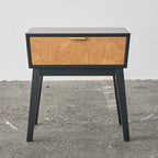 ナイトテーブル サイドテーブル 幅50 コンパクト 引き出し 収納 韓国インテリア ミニテーブル ベッド横 バイカラー