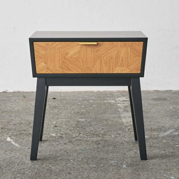 ナイトテーブル サイドテーブル 幅50 コンパクト 引き出し 収納 韓国インテリア ミニテーブル ベッド横 バイカラー