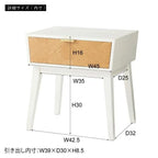 ナイトテーブル サイドテーブル 幅50 コンパクト 引き出し 収納 韓国インテリア ミニテーブル ベッド横 バイカラー