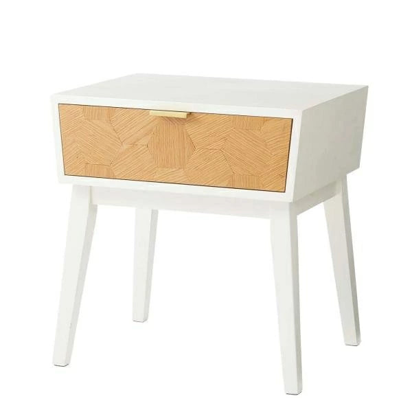 ナイトテーブル サイドテーブル 幅50 コンパクト 引き出し 収納 韓国インテリア ミニテーブル ベッド横 バイカラー