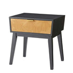 ナイトテーブル サイドテーブル 幅50 コンパクト 引き出し 収納 韓国インテリア ミニテーブル ベッド横 バイカラー