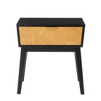 ナイトテーブル サイドテーブル 幅50 コンパクト 引き出し 収納 韓国インテリア ミニテーブル ベッド横 バイカラー