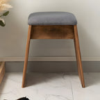 スツール チェア 椅子 古材 コンパクト 腰掛け 布 ファブリック 完成品 軽量 玄関 来客 背もたれなし