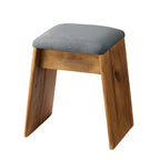 スツール チェア 椅子 古材 コンパクト 腰掛け 布 ファブリック 完成品 軽量 玄関 来客 背もたれなし