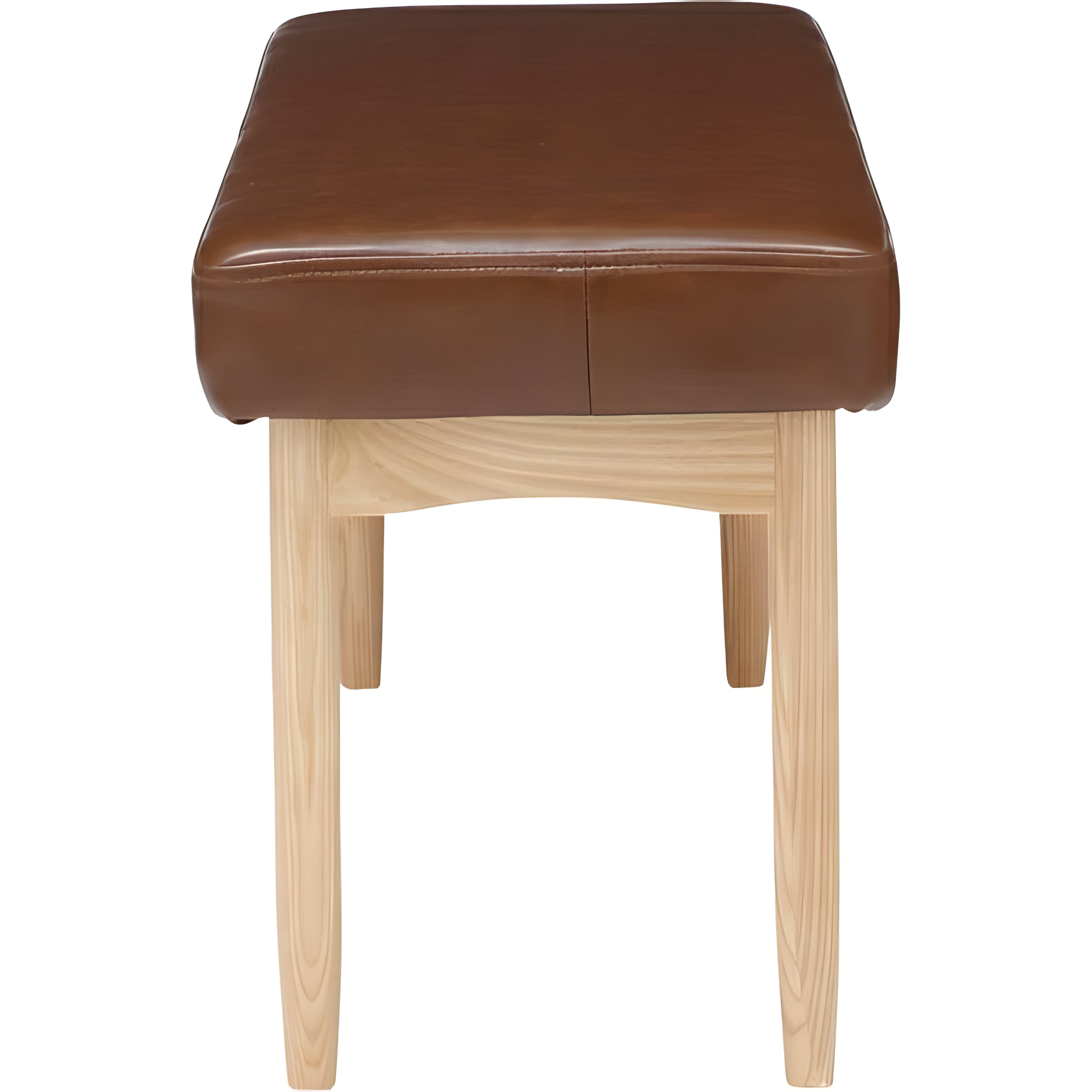 ダイニングベンチ 1脚 単品 幅110 2人掛け 二人用 椅子 ベンチ 天然木 スツール レザー 布地 ふたりがけ レトロ