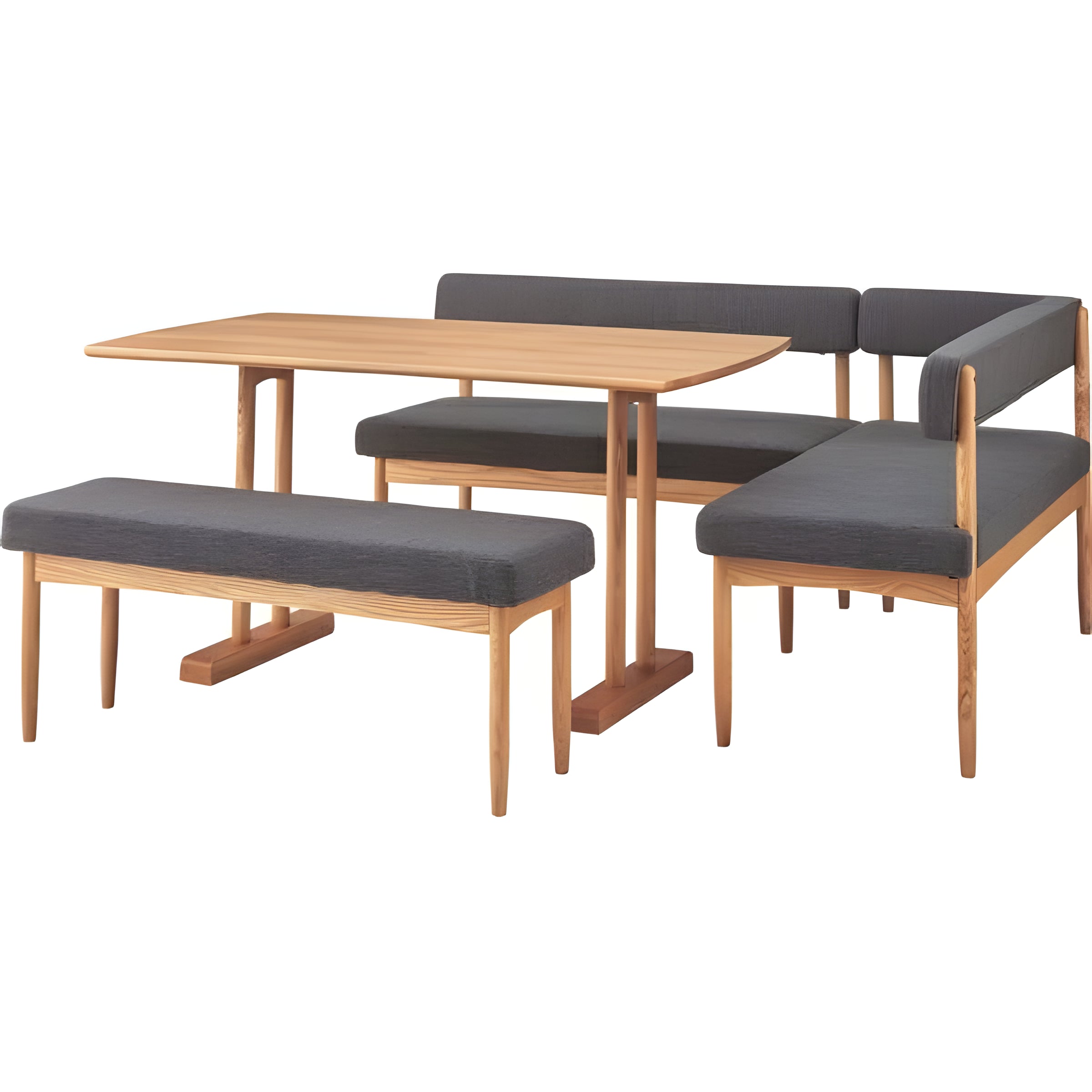 ダイニングベンチ 1脚 単品 幅110 2人掛け 二人用 椅子 ベンチ 天然木 スツール レザー 布地 ふたりがけ レトロ