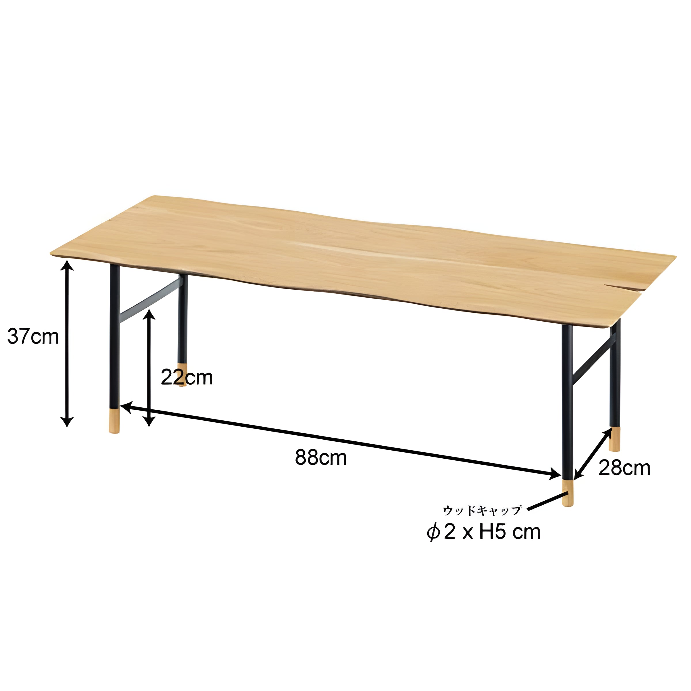 センターテーブル 幅110 机 テーブル 天然木 スチール シンプル おしゃれ ローテーブル 2人