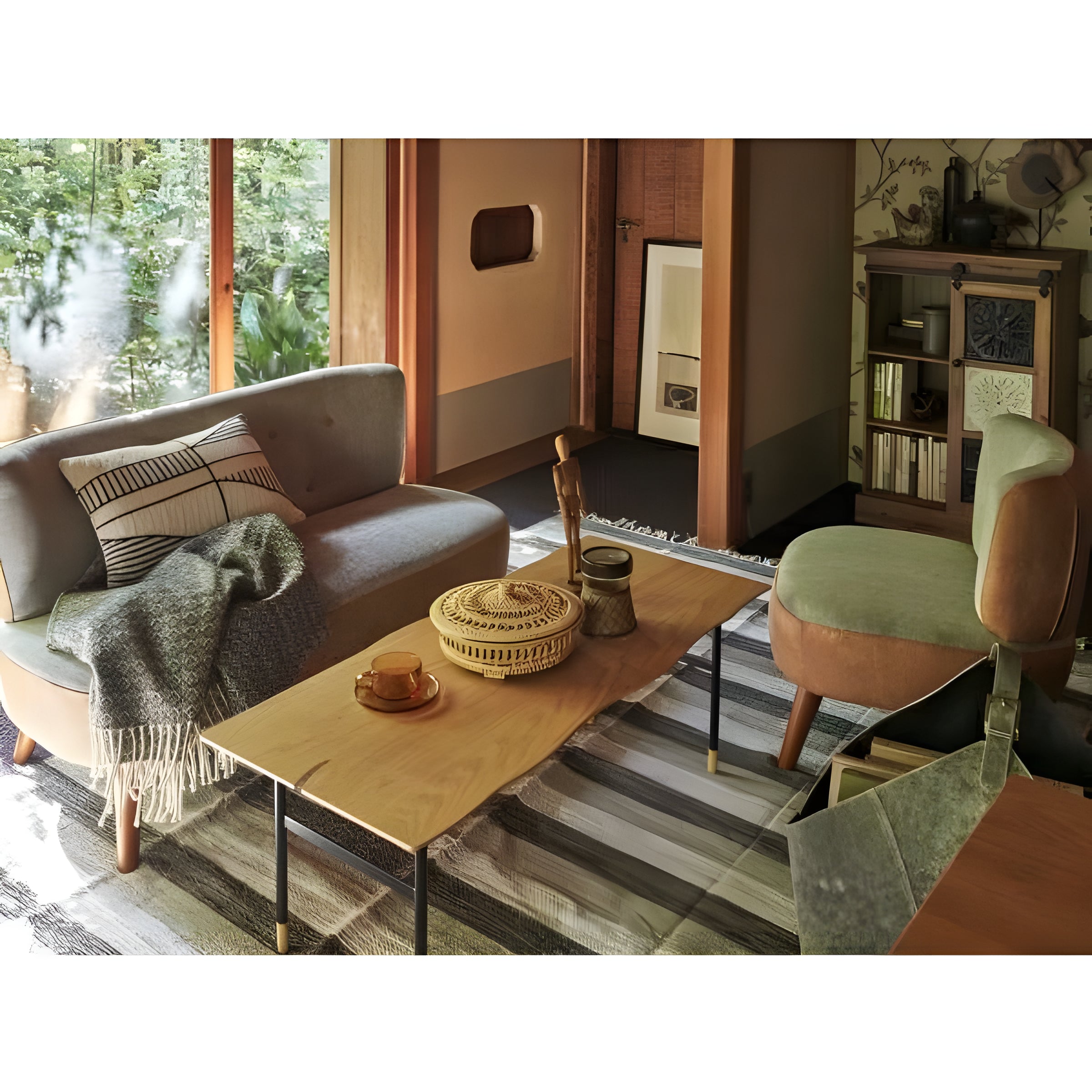 センターテーブル 幅110 机 テーブル 天然木 スチール シンプル おしゃれ ローテーブル 2人