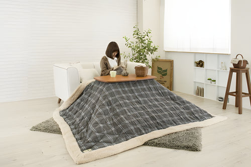 こたつテーブル 単品 長方形 天然木 ヒーター付き ハイタイプ ローテーブル 高さ38/55 2WAY 幅90 300w