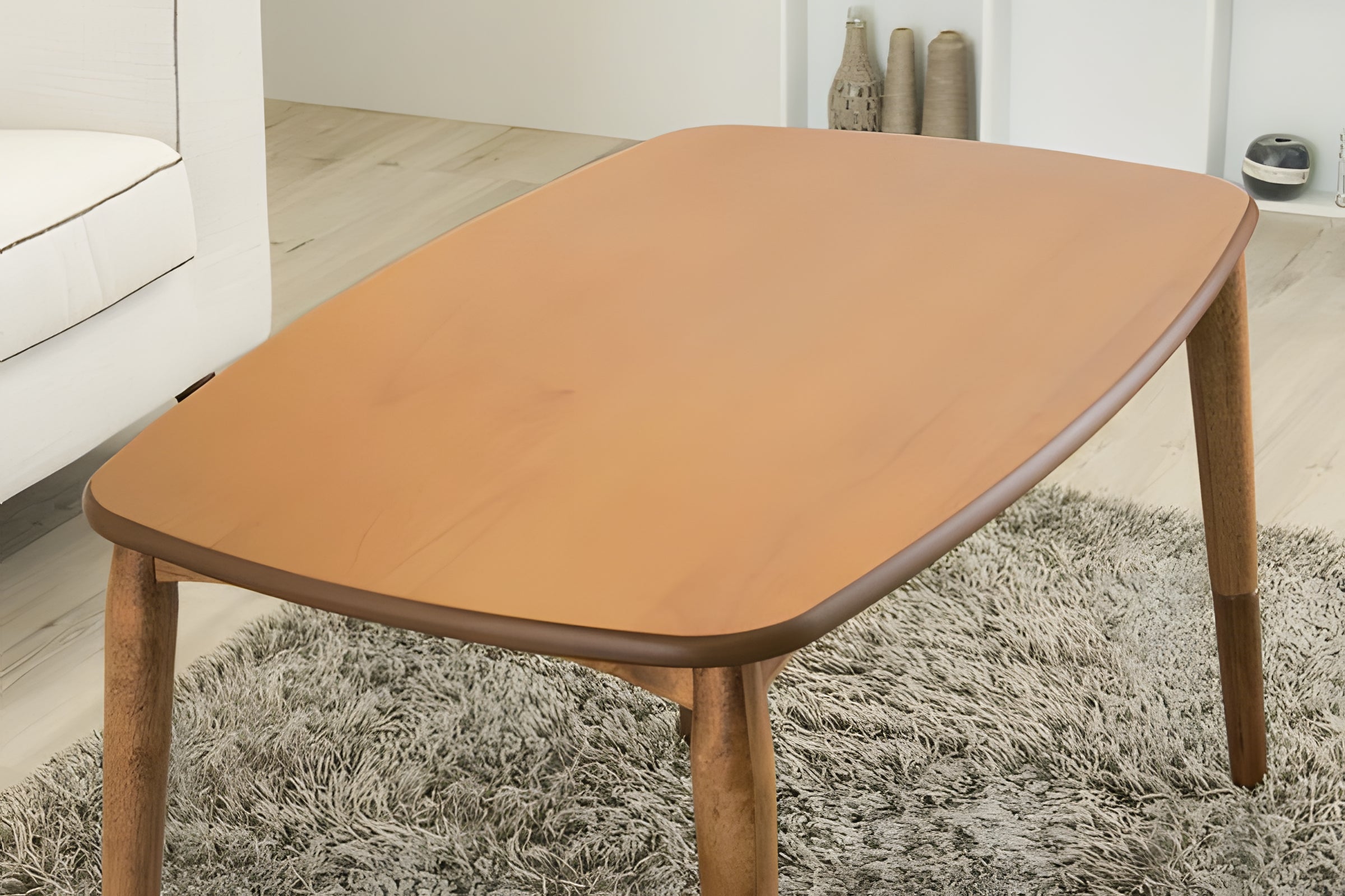 こたつテーブル 単品 長方形 天然木 ヒーター付き ハイタイプ ローテーブル 高さ38/55 2WAY 幅90 300w