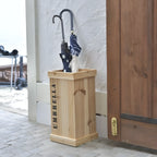 傘立て アンブレラスタンド 木製 天然木 2本 4本 6本 傘たて 傘置き 傘入れ 完成品 アンティーク 長傘 玄関 高見え 高級感