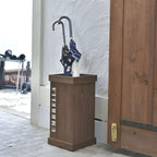 傘立て アンブレラスタンド 木製 天然木 2本 4本 6本 傘たて 傘置き 傘入れ 完成品 アンティーク 長傘 玄関 高見え 高級感