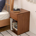 サイドテーブル 幅30 スリム コンパクト 高さ50 完成品 天然木 サイドチェスト ミニ 収納 引き出し付 ベッド横 シンプル 高見え