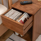 サイドテーブル 幅30 スリム コンパクト 高さ50 完成品 天然木 サイドチェスト ミニ 収納 引き出し付 ベッド横 シンプル 高見え