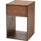 サイドテーブル 幅30 スリム コンパクト 高さ50 完成品 天然木 サイドチェスト ミニ 収納 引き出し付 ベッド横 シンプル 高見え