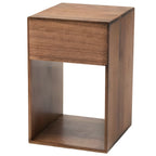 サイドテーブル 幅30 スリム コンパクト 高さ50 完成品 天然木 サイドチェスト ミニ 収納 引き出し付 ベッド横 シンプル 高見え