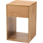 サイドテーブル 幅30 スリム コンパクト 高さ50 完成品 天然木 サイドチェスト ミニ 収納 引き出し付 ベッド横 シンプル 高見え