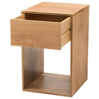 サイドテーブル 幅30 スリム コンパクト 高さ50 完成品 天然木 サイドチェスト ミニ 収納 引き出し付 ベッド横 シンプル 高見え