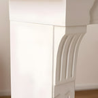 マントルピース 暖炉 ホワイト 白 杉 天然木 小物 装飾 レトロ シェルフ 飾り棚 韓国インテリア 高見え 高級感