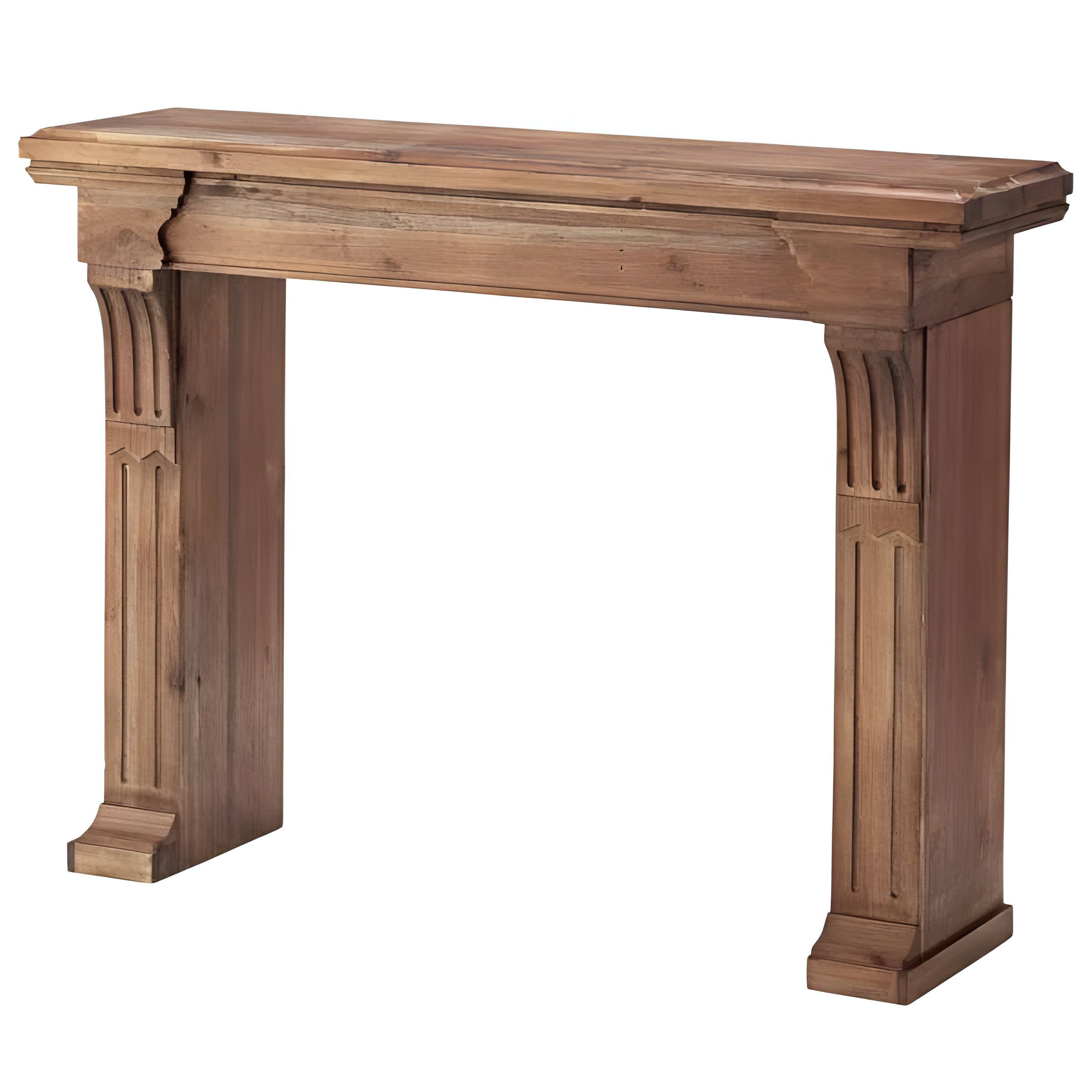 マントルピース 暖炉 ホワイト 白 杉 天然木 小物 装飾 レトロ シェルフ 飾り棚 韓国インテリア 高見え 高級感