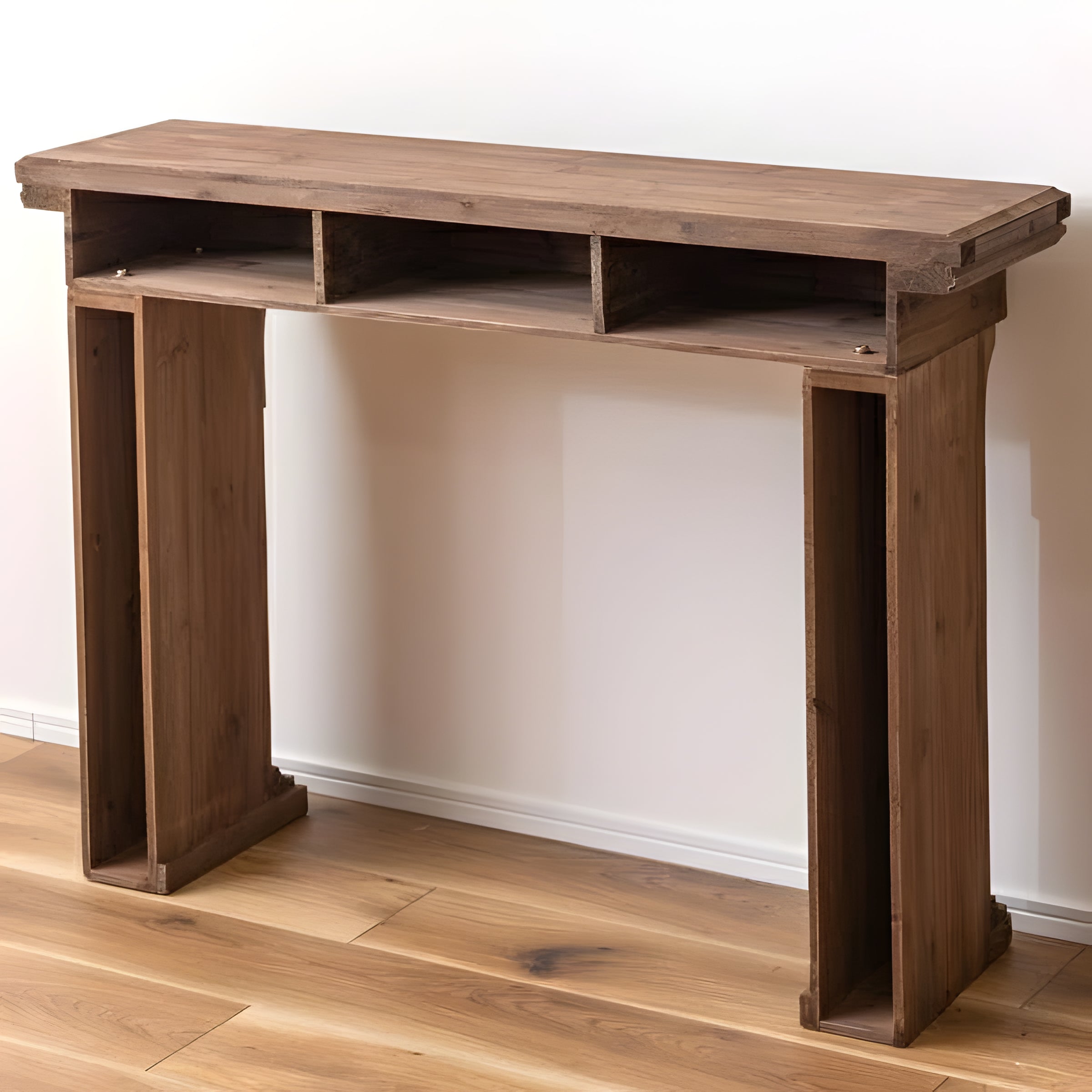 マントルピース 暖炉 ホワイト 白 杉 天然木 小物 装飾 レトロ シェルフ 飾り棚 韓国インテリア 高見え 高級感