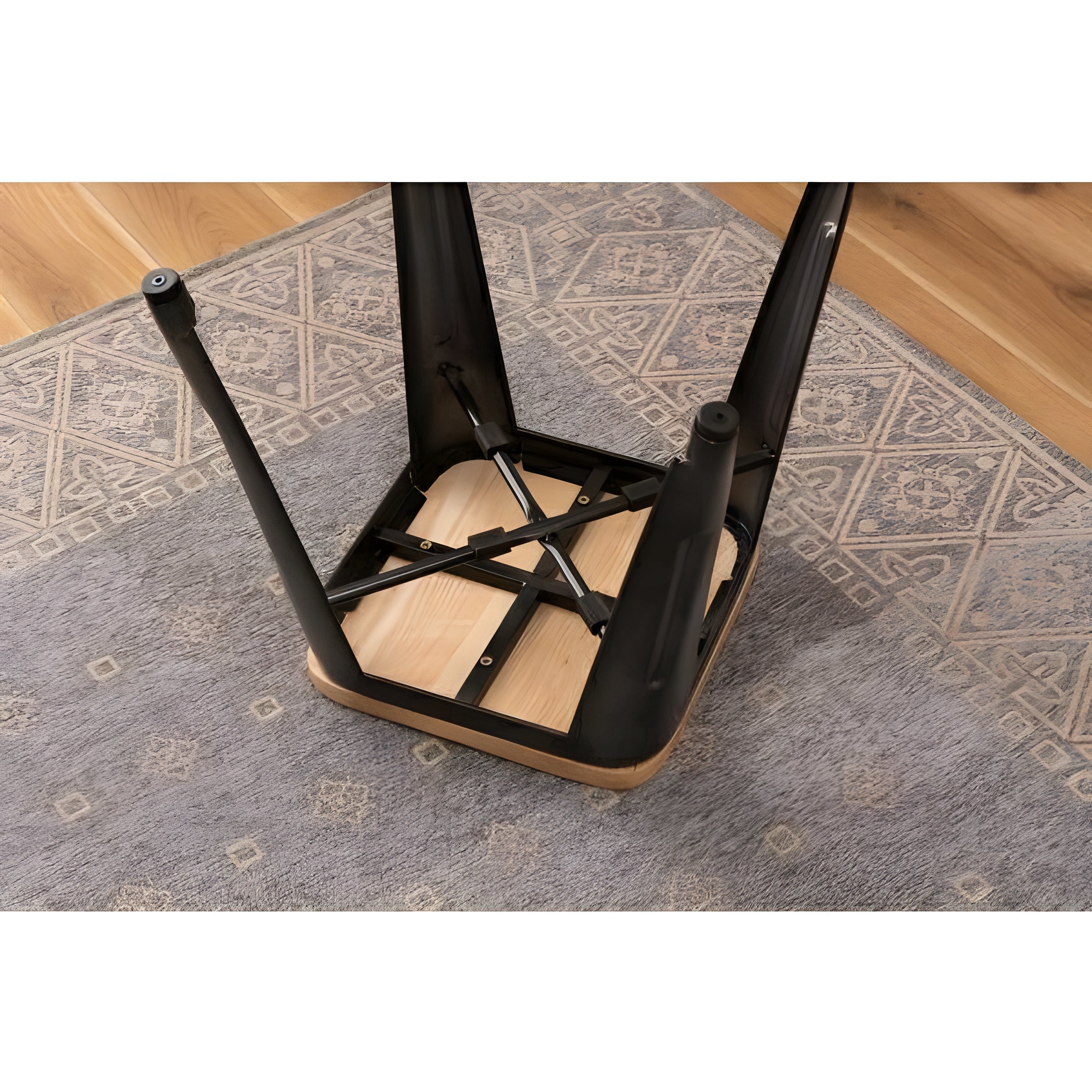 スツール 椅子 スチール 腰掛 チェア スタイリッシュ インダストリアル 天然木 アイアン 完成品 ヴィンテージ