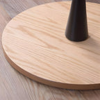 サイドテーブル 丸型 円形 ラウンドテーブル 幅40 コンパクト ミニテーブル 収納付 天然木 ソファサイド ソファ横 高見え