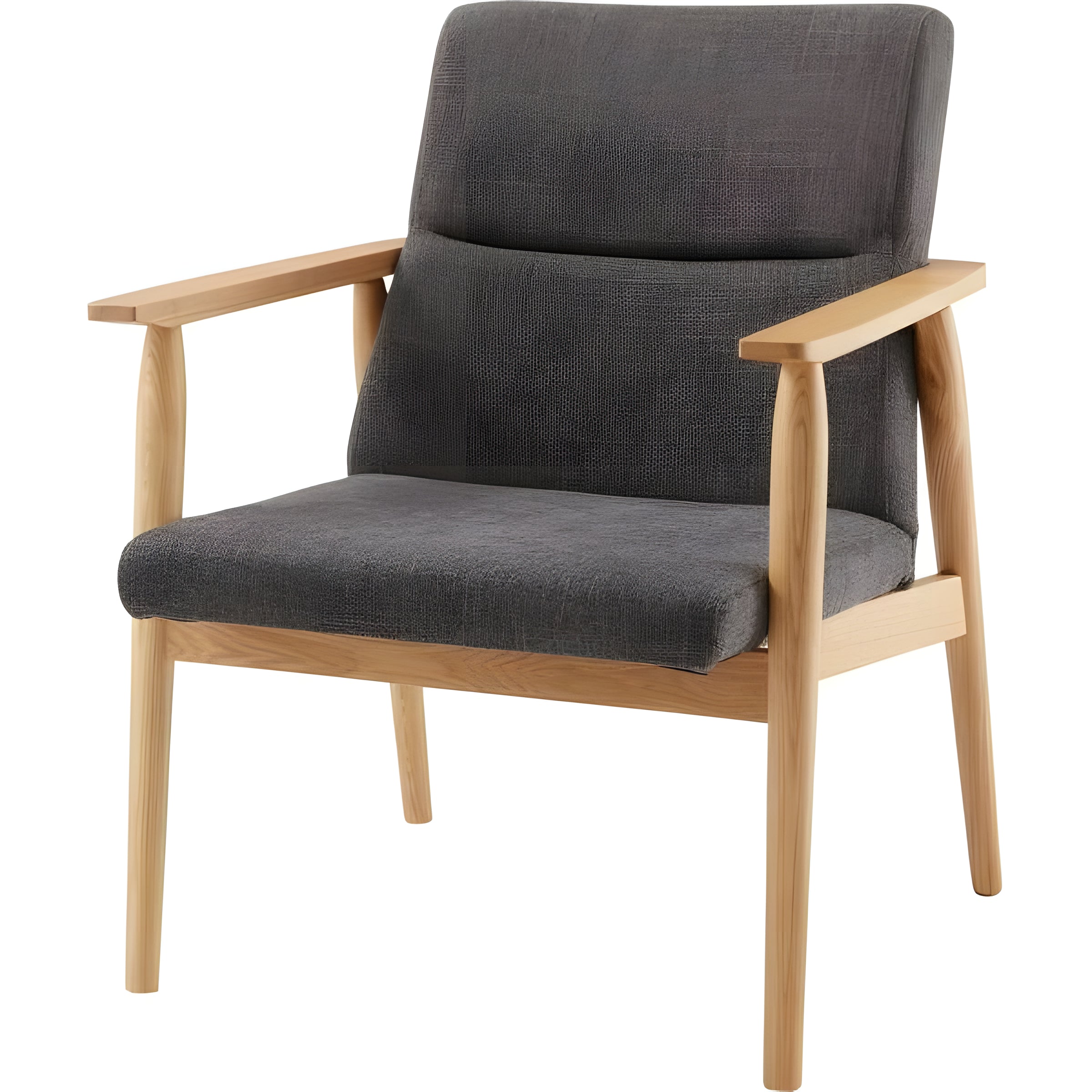 ダイニングチェア 1脚 一人掛け ひとりがけ 1人用 ソファ 完成品 肘付き 椅子 天然木 高見え 高級感 ホテル ロビー カフェ cafe