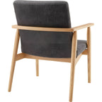 ダイニングチェア 1脚 一人掛け ひとりがけ 1人用 ソファ 完成品 肘付き 椅子 天然木 高見え 高級感 ホテル ロビー カフェ cafe