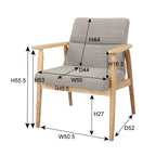 ダイニングチェア 1脚 一人掛け ひとりがけ 1人用 ソファ 完成品 肘付き 椅子 天然木 高見え 高級感 ホテル ロビー カフェ cafe