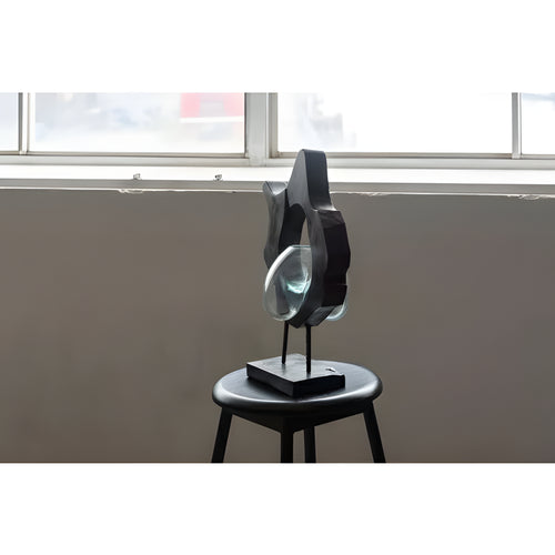 ガラスオブジェ オブジェ 置き物 木製 天然木 アート 鉢 花瓶 花 芳香 お香入れ プランター アクアリウム テラリウム