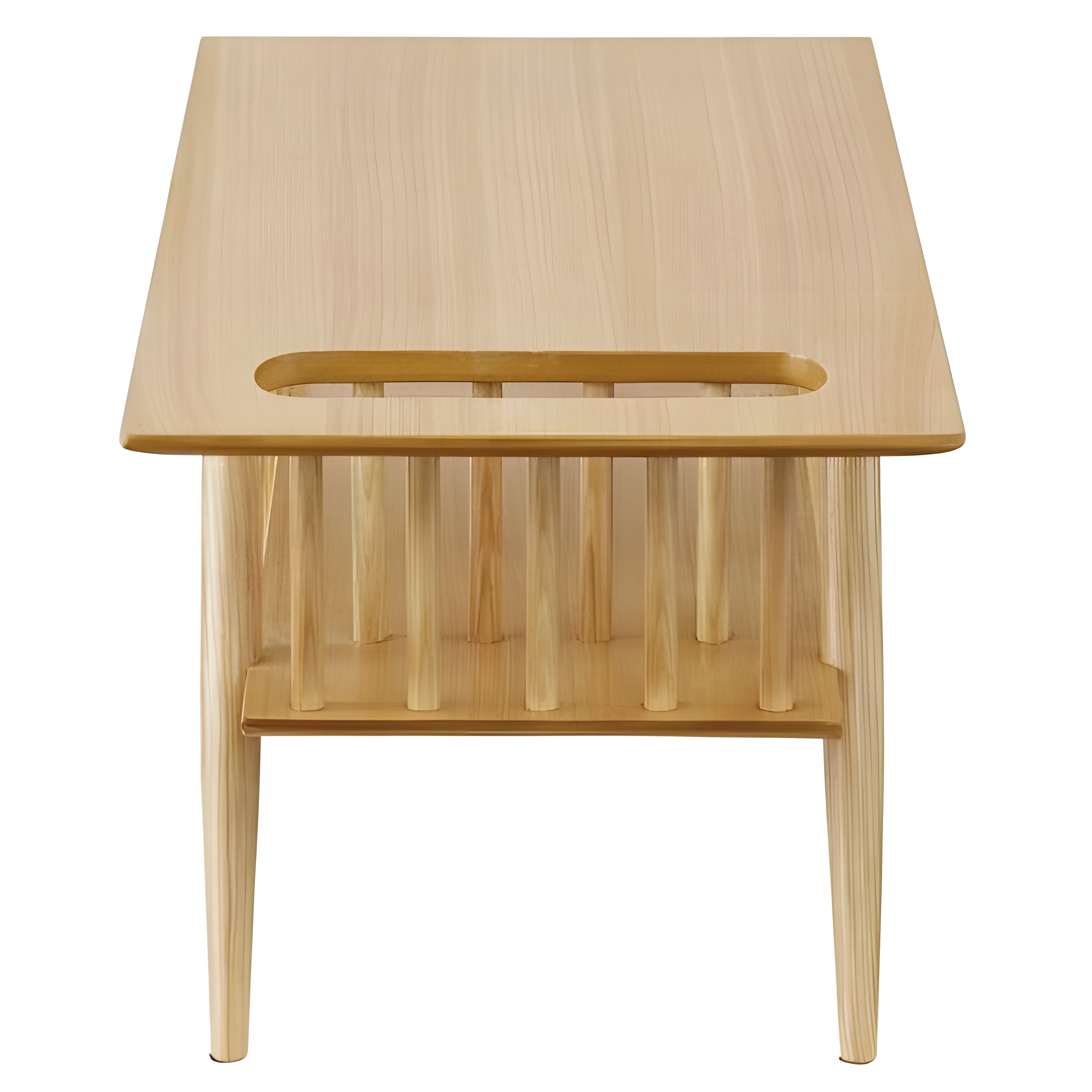 ローテーブル 幅100 幅110cm 棚付き 収納 完成品 センターテーブル 天然木 机 2人 3人 ソファ前 ロータイプ 高見え 高級感