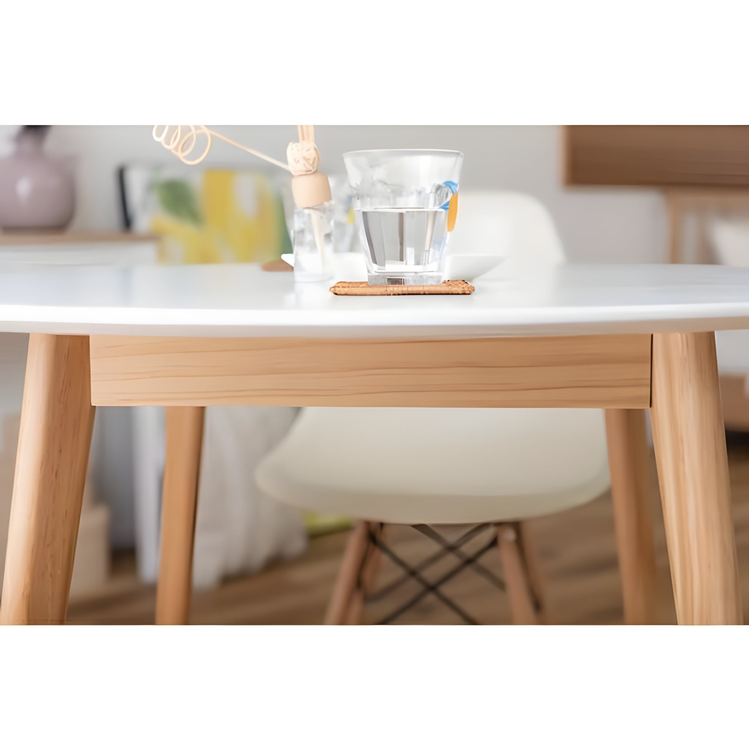 ダイニングテーブル 幅90cm 1人 2人用 スクエアテーブル 丸型 円形 天然木 シンプル 食卓机