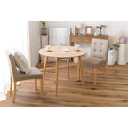 ダイニングテーブル 幅90cm 1人 2人用 スクエアテーブル 丸型 円形 天然木 シンプル 食卓机