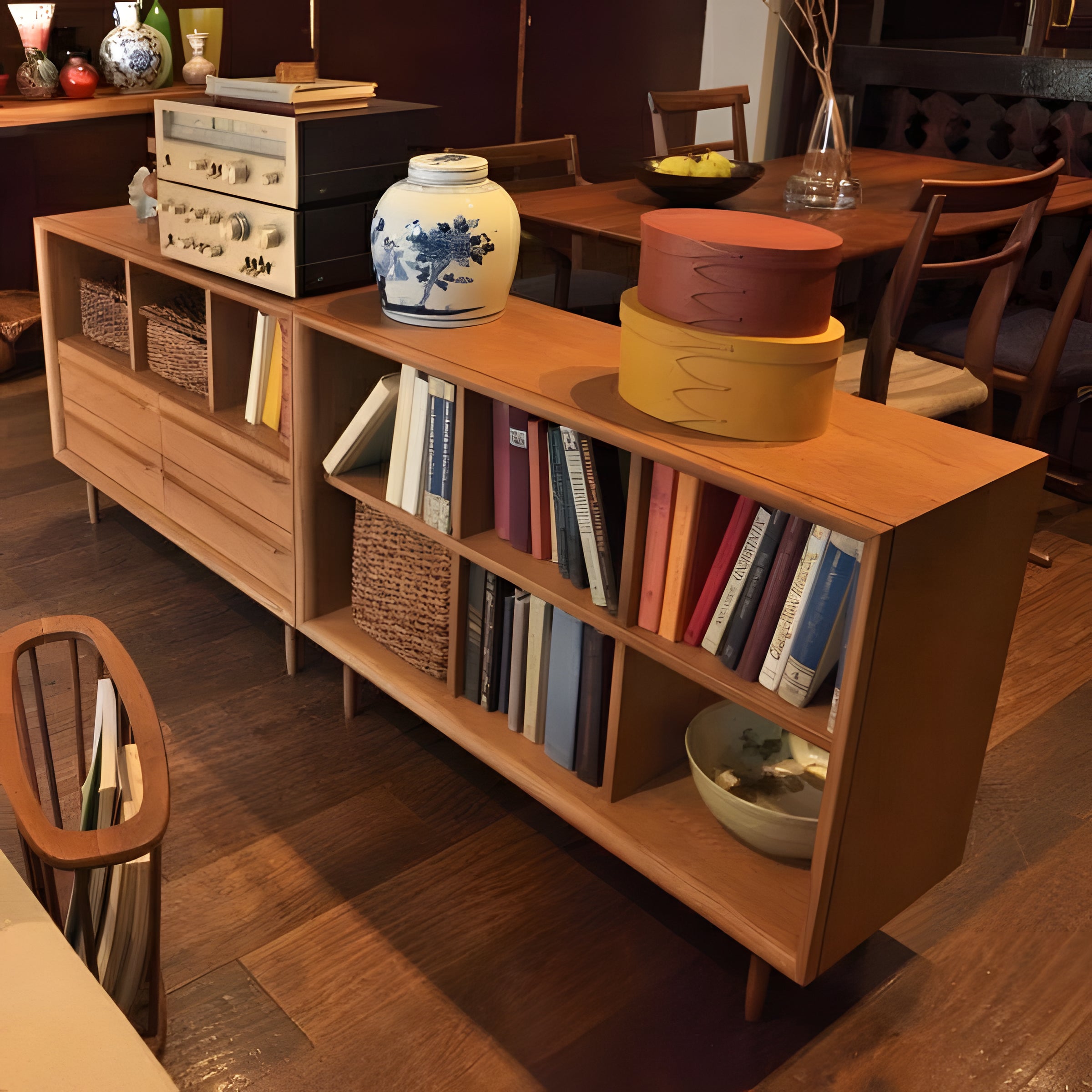 ラック 棚 幅100 2段 収納 シェルフ オープンラック 天然木オーク 大きい 大型 リビング ディスプレイ 高級感 高見え 重厚