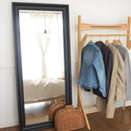 スタンドミラー 鏡 姿見 全身鏡 大きい 飛散防止 スタンド 自立 天然木 幅70 高さ165cm 大型 高見え 高級感