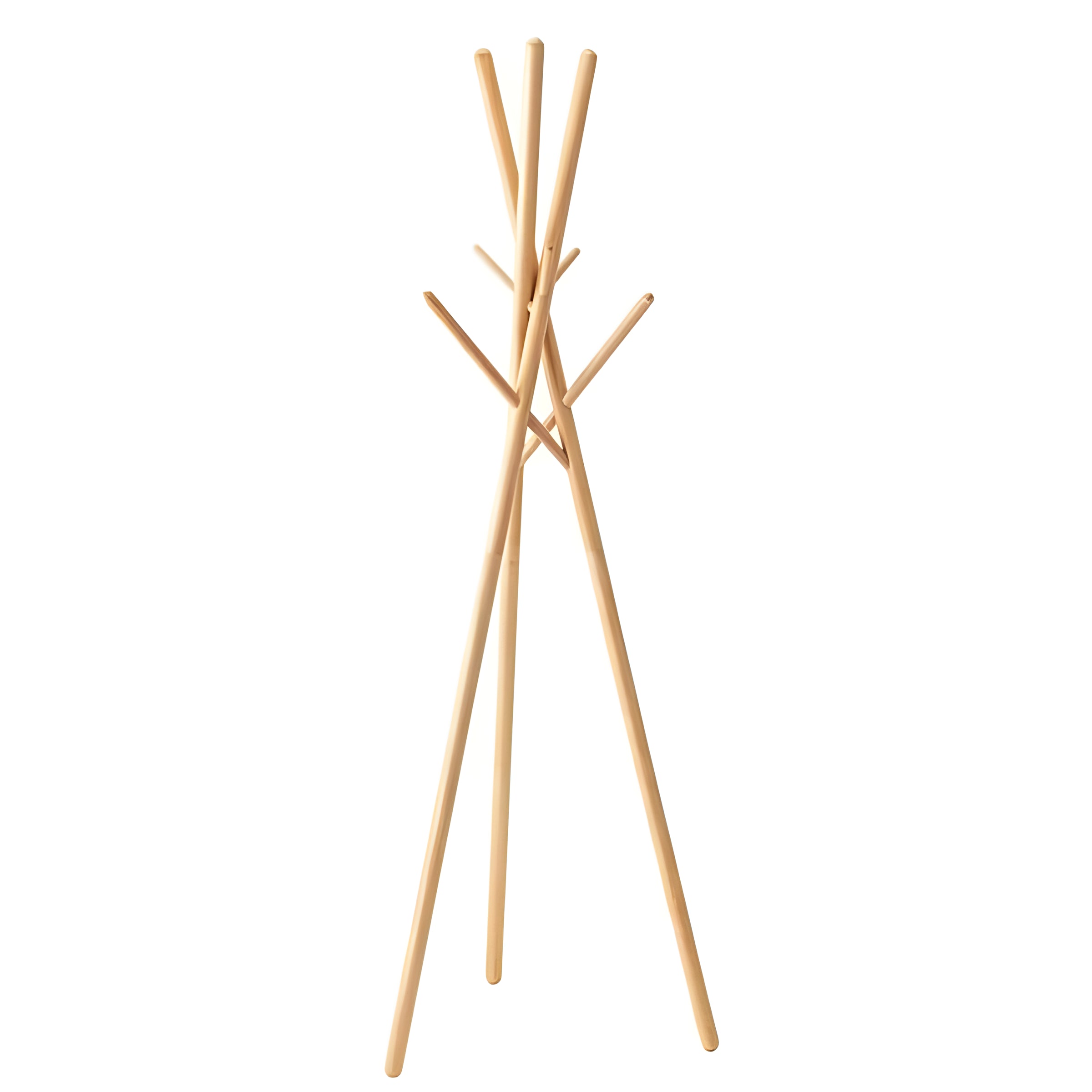 コートハンガー ポールハンガー 木製 天然木  帽子掛け 洋服掛け 収納 シンプル ハットツリー ハンガーポール ナチュラル 高見え