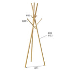 コートハンガー ポールハンガー 木製 天然木  帽子掛け 洋服掛け 収納 シンプル ハットツリー ハンガーポール ナチュラル 高見え